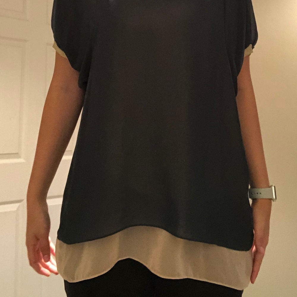 Green top with brown under